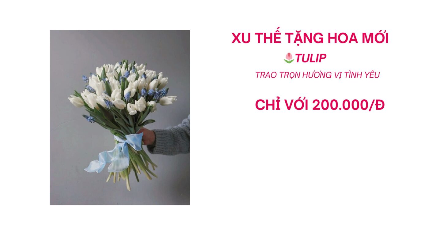 xu hướng tặng hoa mới